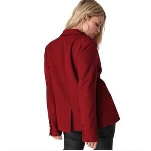 Lulus Single Breasted Blazer Jacket Size Medium NWT Dark Red